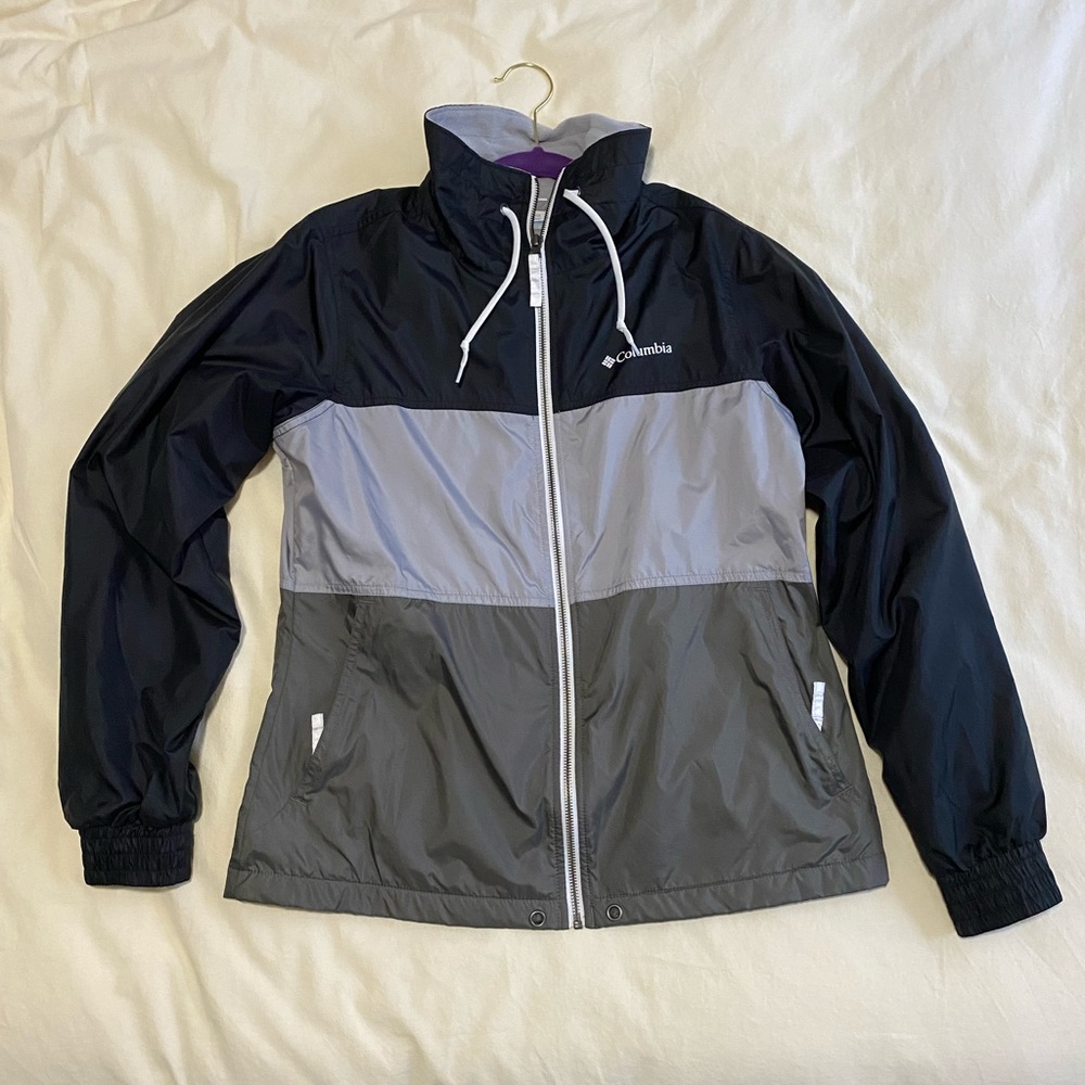 Columbia fleece lined windbreaker